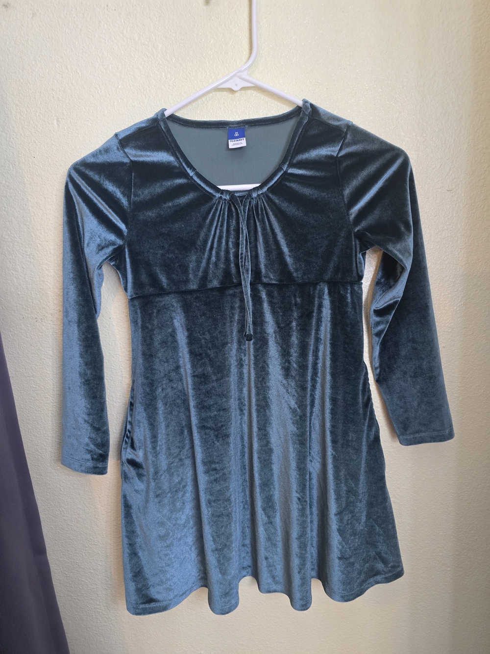 Old Navy Teal Green Velvet Tunic